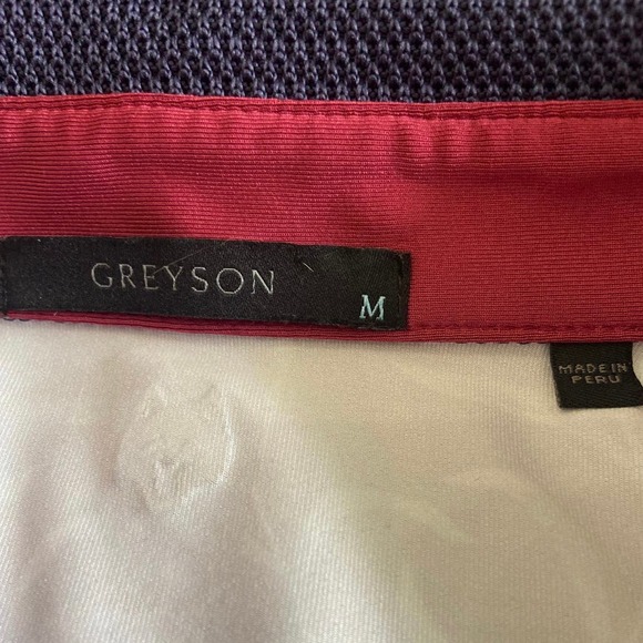 Greyson Men’s Medium Jungle Wolf Polo Shirt In Mongoose Blue - Picture 4 of 7